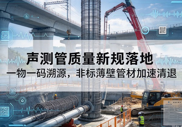 清江浦声测管质量新规落地，一物一码溯源，非标薄壁管材加速清退