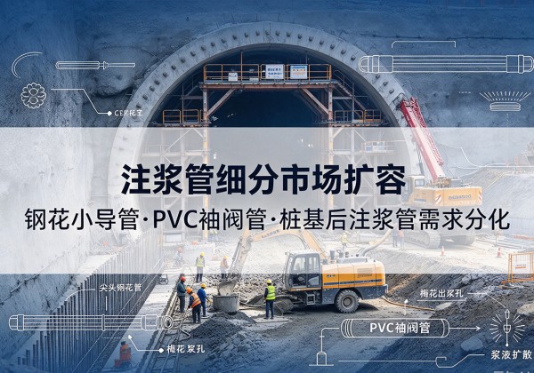 清江浦注浆管细分市场扩容，隧道钢花小导管、PVC 袖阀管、桩基后注浆管需求分化